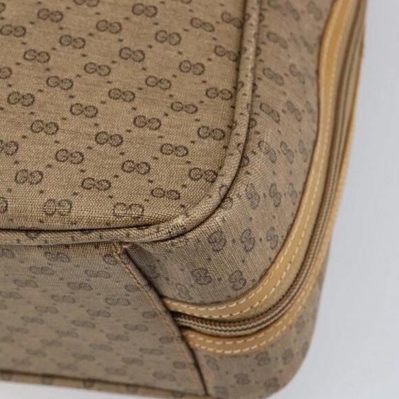 GUCCI Micro GG Supreme Web Sherry Line Bag PVC Beige - Picture 12 of 15